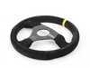 ES#3192152 - OD/1975 - Trecento Racing Steering Wheel - Black/Yellow Suede - Universal sport steering wheel with a 300mm diameter. - OMP - BMW