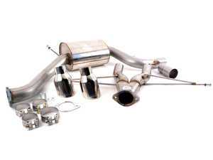 ES#2828247 - SSXVW244 - Golf R Style 3" Cat-Back Exhaust System - Non-Resonated - Get that Exhaust tone you've been looking for! Features 3" construction with dual Polished "GT100" style tips. - Milltek Sport - Volkswagen