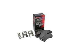 ES#4222473 - 104.17381 - Posi-Quiet Semi-Metallic Brake Pads with Hardware - Semi-metallic formula for consistent braking with necessary pad hardware - Centric - BMW
