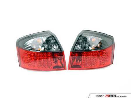 ES#2808118 - 4411946PTAESR - LED Tail Light Set - Red/Smoked - Upgrade your stock tails with these Smoked LED tail lights - Depo - Audi
