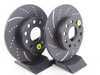 ES#521604 - GD1284 - Rear Slotted & Dimpled Brake Rotors - Pair (260x12) - Reduce brake fade and add stopping performance - EBC - Audi Volkswagen