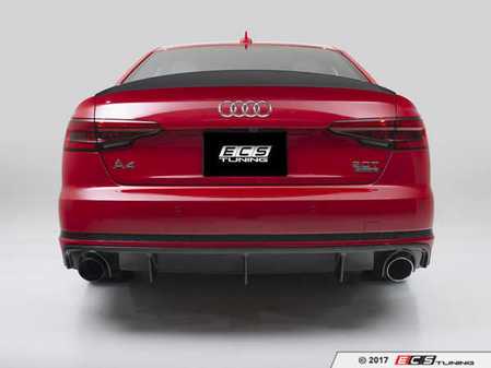 ES#3145741 - 019193ECS01A - Carbon Fiber Rear Diffuser - Audi B9 A4 - Hand-laid carbon fiber to upgrade your exterior styling - ECS - Audi