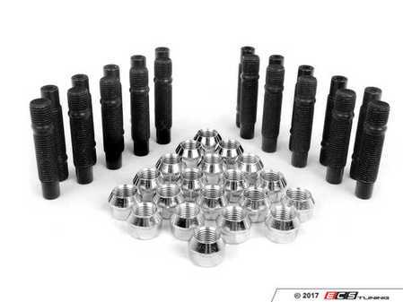 ES#2842170 - PRF75CH5KT1 - Wheel Stud Conversion Kit - Full Set - Make wheel changes faster and easier, enough to convert both axles - ECS - BMW