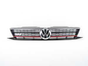 ES#2989363 - 5C6853651PCEE - GLI Facelift Grille - With Red Strip - Black honeycomb with "Tornado Red" strip and "VW" and "GLI" badges - Genuine Volkswagen Audi - Volkswagen