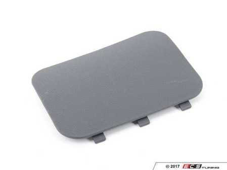 ES#111739 - 51437051767 - Fuse Box Cover - Panther Black - Located on the interior passenger side foot rest area - Genuine MINI - MINI