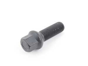 ES#2731471 - 1453703SW - Ball Seat Wheel Bolt - Black - 14x1.5x37mm - Priced Each - Produced for running spacers with your OE wheels - H&R - Audi Volkswagen