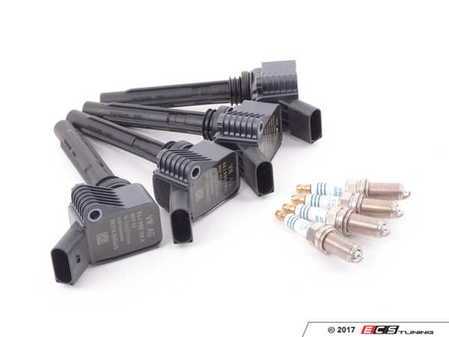 ES#3137599 - 06j905110eKT1 - Ignition Service Kit - Includes new coils and plugs to keep your engine running smoothly. Featuring Denso spark plugs. - Assembled By ECS - Volkswagen
