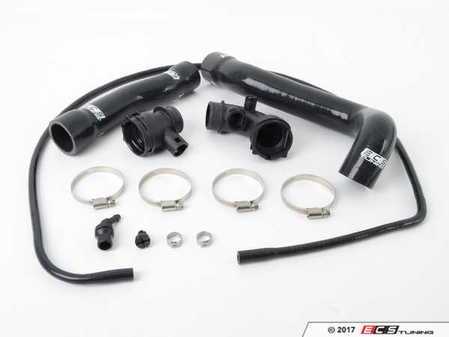 ES#3236075 - 003631ECS01KT - ECS Silicone Hose Kit - Includes upper and lower radiator hoses, Water Pipe Connecting Line and Aluminum Coolant Bleeder Screw - ECS - BMW