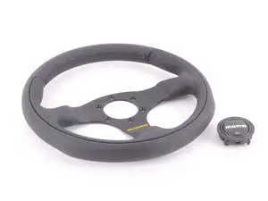 ES#3136024 - TEA30BK0B - MOMO Team Steering Wheel - 300mm - Customize your driving experience with this fine leather steering wheel - MOMO - Audi BMW Volkswagen Mercedes Benz MINI Porsche