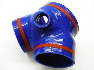 ES#747 - TB755BLU - Throttle Body Boot - Blue - (NO LONGER AVAILABLE) - Replaces the troublesome and weak 'Y' boot - Samco - 