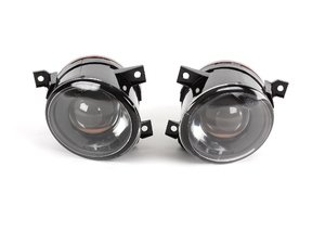ES#240971 - 1k0998018 -  Projector Fog Light Assembly - Pair - (NO LONGER AVAILABLE) - Get increased light output with these plug-n-play projector fog lights - 9006 Bulbs Included - ZiZa - 