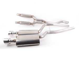ES#3175528 - 252576T - Cat-Back Exhaust System  - 2.5" T-304 Stainless Steel exhaust system with Borla mufflers - Techtonics Tuning - Audi