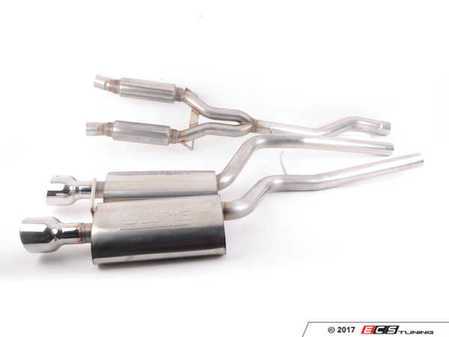 ES#3175528 - 252576T - Cat-Back Exhaust System  - 2.5" T-304 Stainless Steel exhaust system with Borla mufflers - Techtonics Tuning - Audi