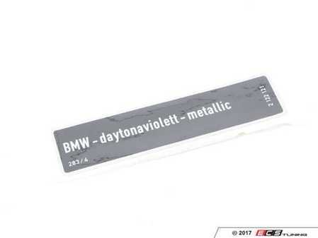 ES#184809 - 71212122121 - LABEL PLATE - Genuine BMW - BMW