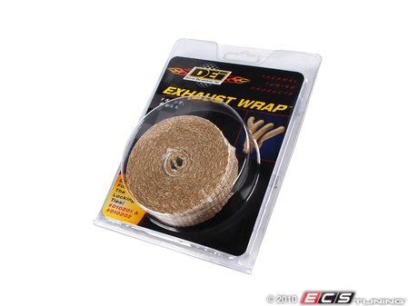 ES#261418 - 010105 - Tan Exhaust Wrap - 1" X 15ft - Increase power by containing exhaust heat - DEI - 