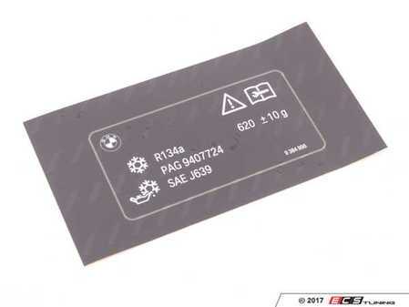 ES#2859881 - 71239384996 - LABEL, COOLANT - Genuine BMW - BMW