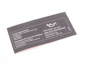 ES#260428 - 71227823541 - LABEL HIGH PERFORMAN - Genuine BMW - BMW