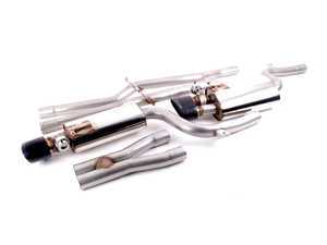 ES#2827355 - SSXAU218 - Cat-Back Exhaust System - Non-Resonated With Exhaust Valves - 2.36" stainless steel with dual Satin Sheen Black Tips - Milltek Sport - Audi
