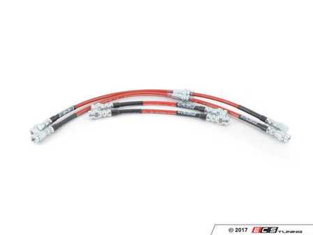 ES#248974 - MK5R32SSBLK - Exact-Fit Stainless Steel Brake Lines - Kit - DOT-compliant kit to improve pedal feel in your vehicle. - ECS - Volkswagen