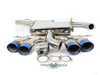 ES#3184174 - HS14GFRG3T - 3" Cat-Back Exhaust System - Resonated - Featuring quad oval, titanium burnt tips - Invidia - Volkswagen