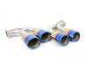 ES#3184174 - HS14GFRG3T - 3" Cat-Back Exhaust System - Resonated - Featuring quad oval, titanium burnt tips - Invidia - Volkswagen