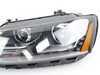 ES#3220801 - PR0JHVJ11-DRL-BK - OE Style Projector Headlight Set - Black - Features LED DRLs and dual-projectors in blacked-out housings - Spyder - Volkswagen