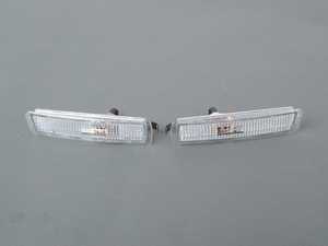 ES#2808013 - 3441601PTAVC - Clear Side Marker - Set  - Replacement for your amber bumper side markers - Depo - BMW