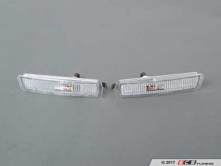 ES#2808013 - 3441601PTAVC - Clear Side Marker - Set  - Replacement for your amber bumper side markers - Depo - BMW