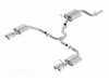 ES#3245331 - 140705 - Borla S-Type 2.5" Cat-Back Exhaust System - 2.5" stainless steel with quad 3.19" round-rolled, angle-cut tips - Borla - Volkswagen