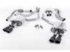 ES#3236155 - SSXAU649 - Cat-Back Exhaust System - Resonated With Exhaust Valves - 2.50" stainless steel with quad Cerakote black velvet oval tips - Milltek Sport - Audi