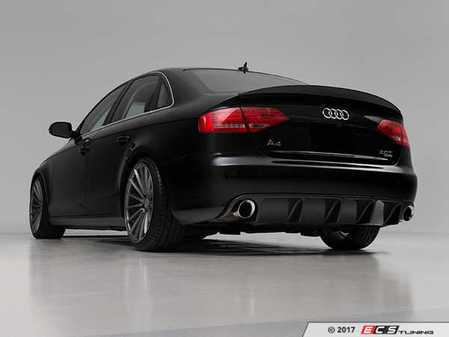 ES#3194430 - 022851ECS01 - Carbon Fiber Rear Diffuser - Audi B8 A4 - Hand-laid carbon fiber to upgrade your exterior styling - ECS - Audi