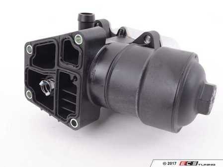 ES#2860959 - 03L115389H - Oil Filter Housing Assembly - Mounted to the engine block and houses the engine oil filter and oil cooler - Genuine Volkswagen Audi - Volkswagen