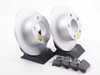 ES#3145538 - ESK515 - Power Stop Euro-Stop Premium Rear Brake Kit (245mm) - A premium OE-equivalent rear axle upgrade featuring ECE-R90 certified brake pads, genuine Geomet coated high-carbon smooth rotors, and premium installation hardware. - Power Stop - Volkswagen