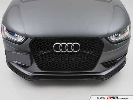 ES#3191381 - 022651ECS01A -  Carbon Fiber Front Lip Spoiler - Audi B8.5 A4 - Hand-laid carbon fiber to upgrade your exterior styling - ECS - Audi