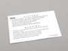 ES#184970 - 71217063938 - Instruction label Notice - Airbag Sticker - Clear sticker for the windshield - Genuine MINI - MINI
