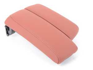ES#255080 - 51167901943 - Split Center Armrest - Fox Red Extended Leather - Featuring a sliding driver's side armrest - Genuine BMW - BMW