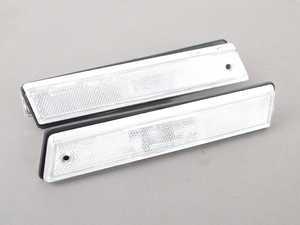 ES#3220931 - 341-1403PTU-VC - Rough Style Side Marker Set - Clear - Clear side markers with faceted lenses - Depo - Volkswagen