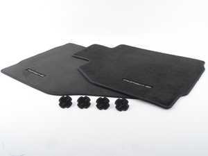 ES#4711977 - 98704480118A43 - Set Of Floor Mats - Black  - Beautiful OEM Black floor mat set - Genuine Porsche - Porsche