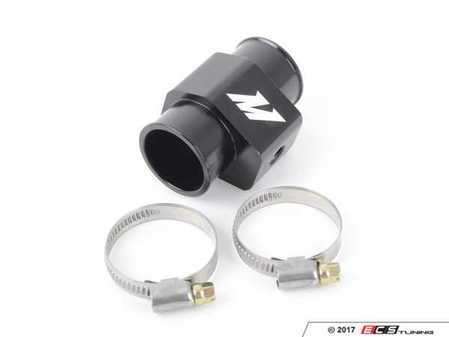 ES#2764736 - MMWHS34BK - Universal Water Temperature Sensor Adapter - 34mm - Add a temp senor to any line that will accept a 34mm pipe - Mishimoto - MINI