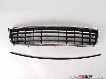 ES#259216 - 4b3807647a3fz - Lower Grille - Satin Black - Center - Restore the clean look of your exterior - Genuine Volkswagen Audi - Audi