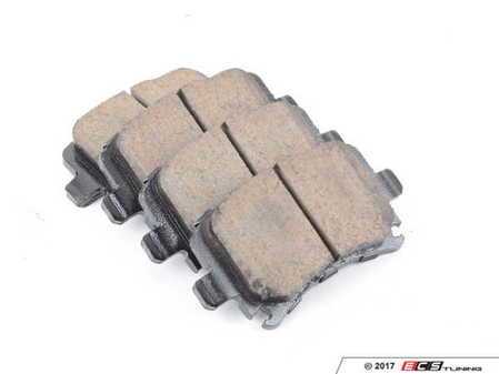 ES#1848550 - EUR1348 - Rear Euro Ceramic Brake Pad Set - Ceramic composite developed to meet low dust & noise requirements - Akebono - Audi Volkswagen