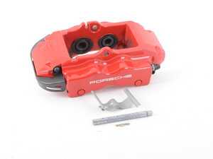 ES#1446210 - 95535242151 - Rear Brake Caliper - Red - Left side fitment - Genuine Porsche - Porsche