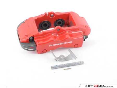 ES#1446210 - 95535242151 - Rear Brake Caliper - Red - Left side fitment - Genuine Porsche - Porsche