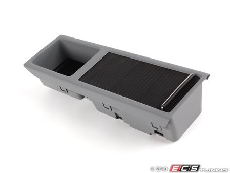 ES#83031 - 51167038324 - E46 Center Console Storage - Gray - (NO LONGER AVAILABLE) - Replaces the center cup holder with a convenient storage compartment - Genuine BMW - BMW