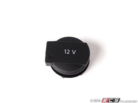 ES#420451 - 7L6919341F - Cover For 12V DC Socket - Black hinged socket cover - Genuine Volkswagen Audi - Volkswagen