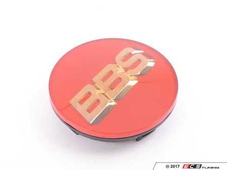 ES#3149291 - 56.24.126 - BBS Center Cap - Red W/ Gold 3D Logo - 70mm - Priced Each  - BBS Center Cap - Red w/ Gold 3D Logo (4-tab) - BBS - Volkswagen MINI