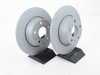 ES#2597461 - 8J0615601KT1 - Rear Brake Service Kit - Featuring Zimmerman rotors and ECS DD23 ceramic pads. - Assembled By ECS - Audi