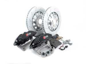 ES#4005320 - 8j0698996aKT - TTRS Front Brake Assembly / Repair Kit - Includes OEM TTRS Calipers, OEM TTRS 370mm drilled rotors, and associated hardware - Genuine Volkswagen Audi - Audi