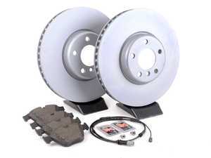 ES#3236365 - 341168512691KT2 - Front Brake Service Kit (348x36mm) - Featuring Zimmermann rotors and ECS DD23 "Daily Driver" ceramic pads. - Assembled By ECS - BMW