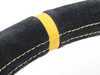 ES#3192160 - OD/2012 - Corsica Racing Steering Wheel - Black/Yellow Suede - Universal sport steering wheel with a 330mm diameter. - OMP - BMW